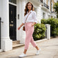 🌸 Effortless Chic & Comfort – Women's Solid Drawstring Cotton Linen Capris✨
