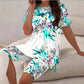Women's Casual Printed Tunic Top & Shorts Set