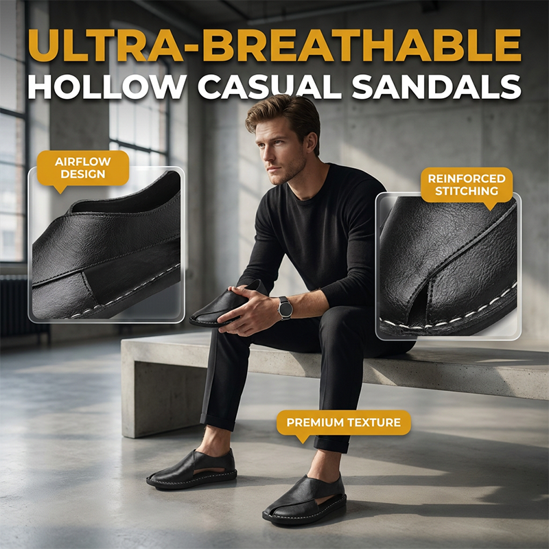 Men's Casual Breathable Hollow-Out Sandals