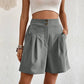 Women's Summer High-Waist Wide-Leg Short Pants