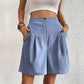 Women's Summer High-Waist Wide-Leg Short Pants
