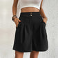 Women's Summer High-Waist Wide-Leg Short Pants