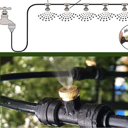 Drip Irrigation Kit with Adjustable Emitters