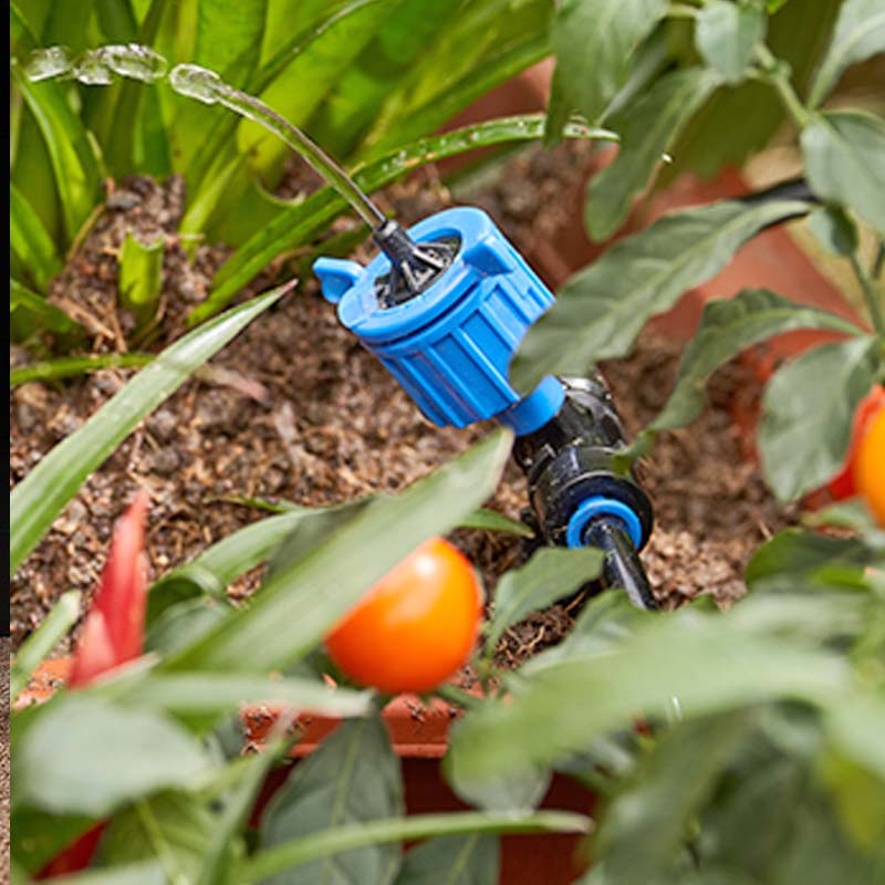 Drip Irrigation Kit with Adjustable Emitters