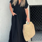 💗 SLIT V-NECK EFFORTLESS MAXI LONG DRESS