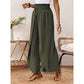 Women's Casual Overlap Wide Leg Pants