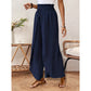 Women's Casual Overlap Wide Leg Pants