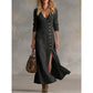Vintage-Inspired Long Sleeve Shirt Dress
