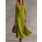 Vintage-Inspired Long Sleeve Shirt Dress