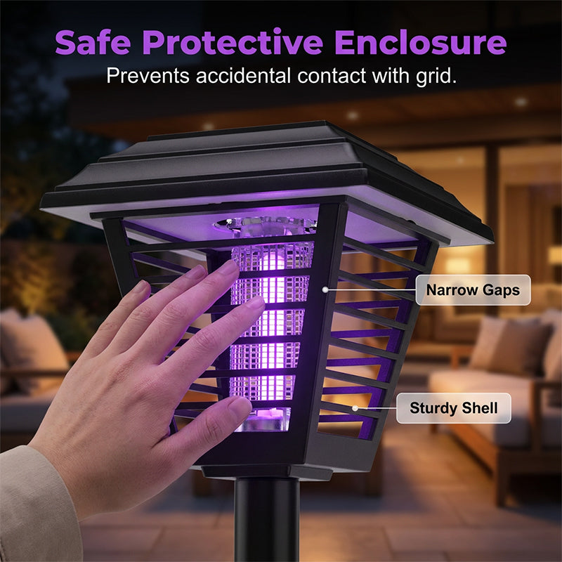 Solar-Powered 2-in-1 Mosquito Zapper & Garden Light