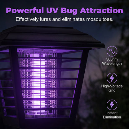 Solar-Powered 2-in-1 Mosquito Zapper & Garden Light