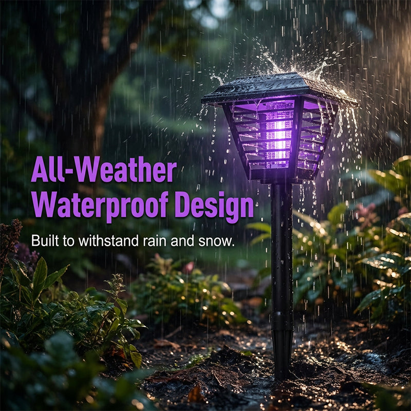 Solar-Powered 2-in-1 Mosquito Zapper & Garden Light