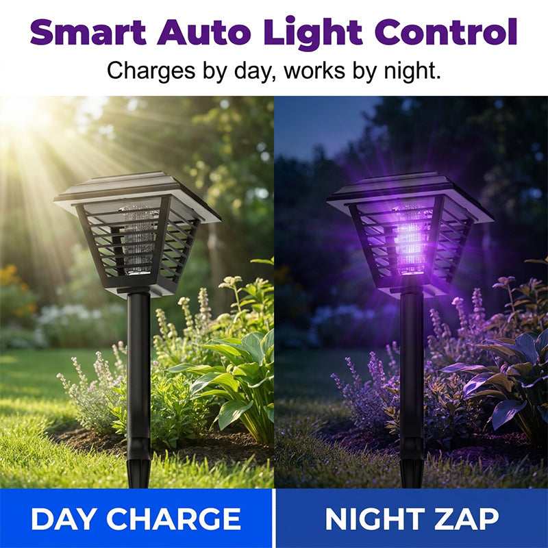 Solar-Powered 2-in-1 Mosquito Zapper & Garden Light