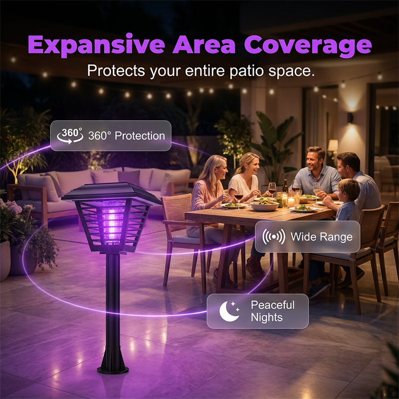 Solar-Powered 2-in-1 Mosquito Zapper & Garden Light