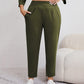 Women's Plus Size Tapered Pants with Pockets