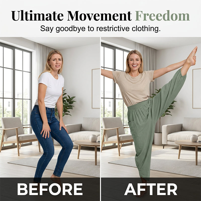 🎉 Last Day Promotion-50% OFF-Women's Casual Linen Blend Harem Pants