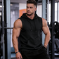 Men's Sleeveless Workout Hoodie with Pocket
