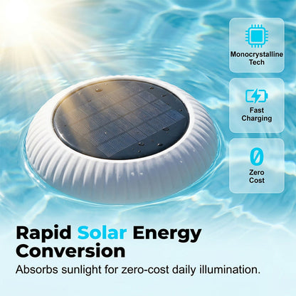 Solar-Powered Floating Pool Light with Remote