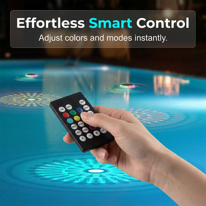 Solar-Powered Floating Pool Light with Remote