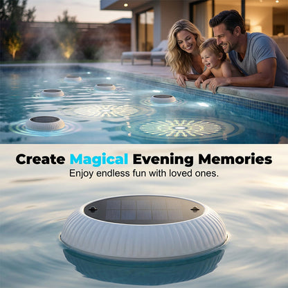 Solar-Powered Floating Pool Light with Remote