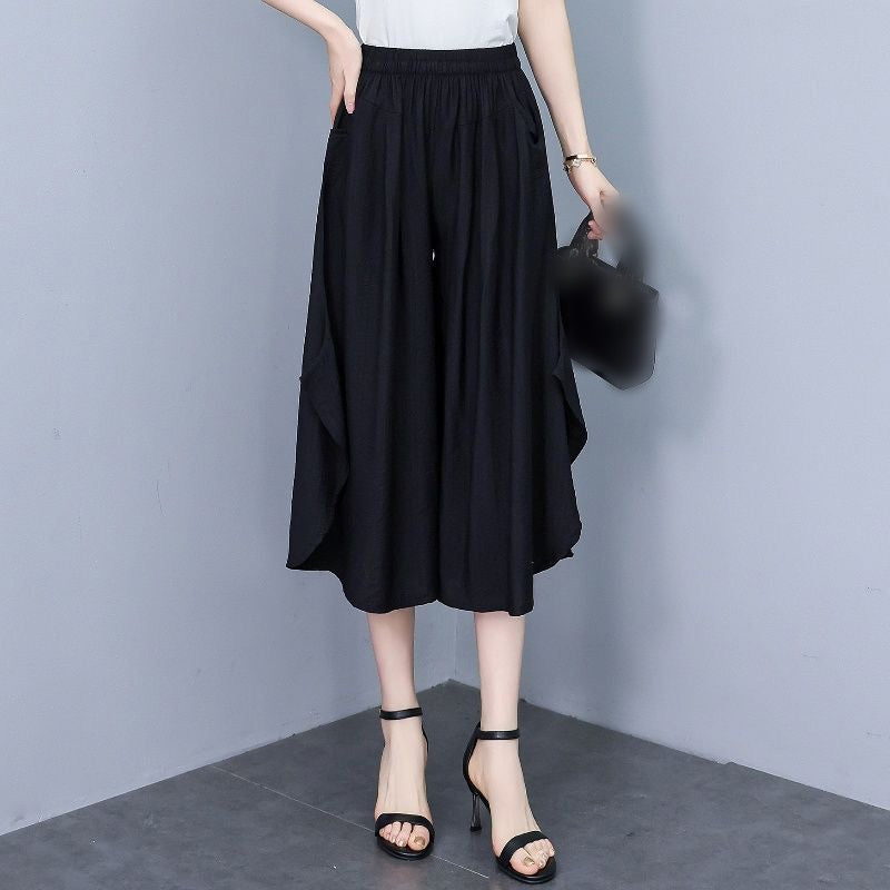 Women's Summer Wide-Leg Capri Pants