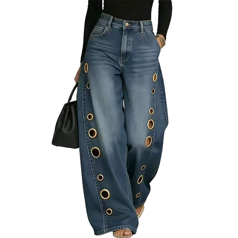 🔥 50% OFF · Women's Wide-Leg Pants with Ear Detail ✨