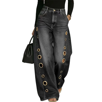 🔥 50% OFF · Women's Wide-Leg Pants with Ear Detail ✨