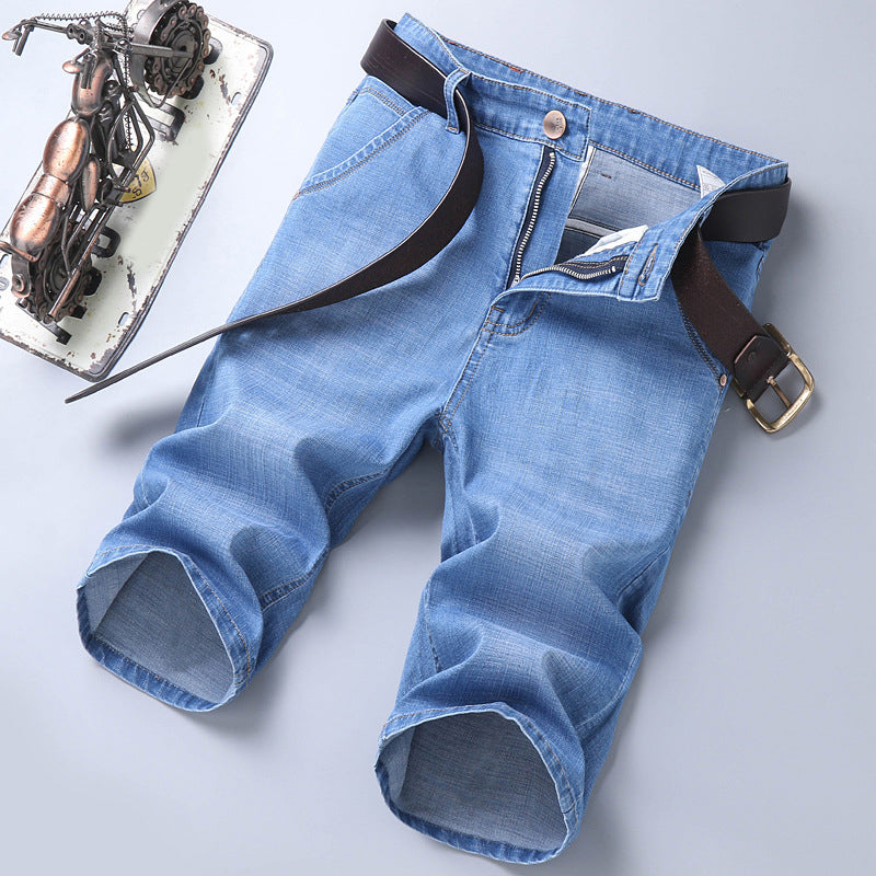 Men's Breathable Stretch Denim Shorts