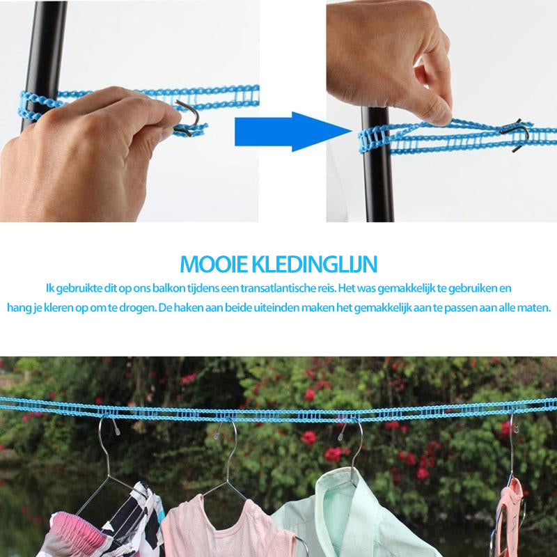 Windproof non-slip clothesline