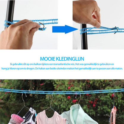 Windproof non-slip clothesline