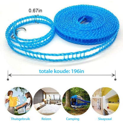Windproof non-slip clothesline