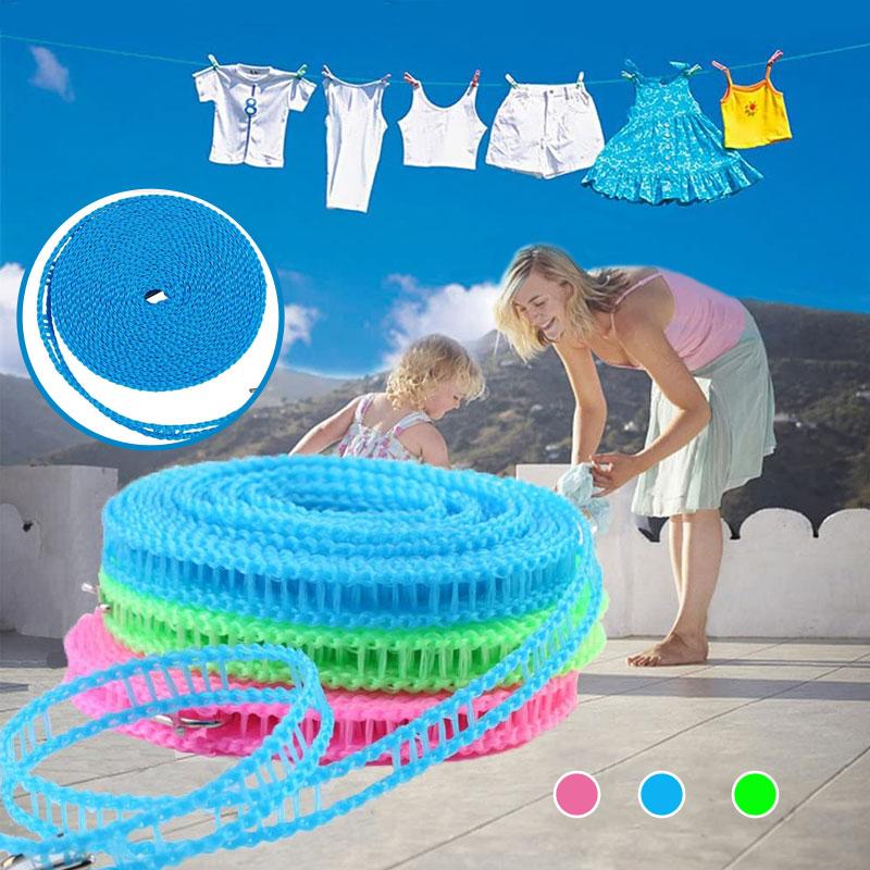 Windproof non-slip clothesline