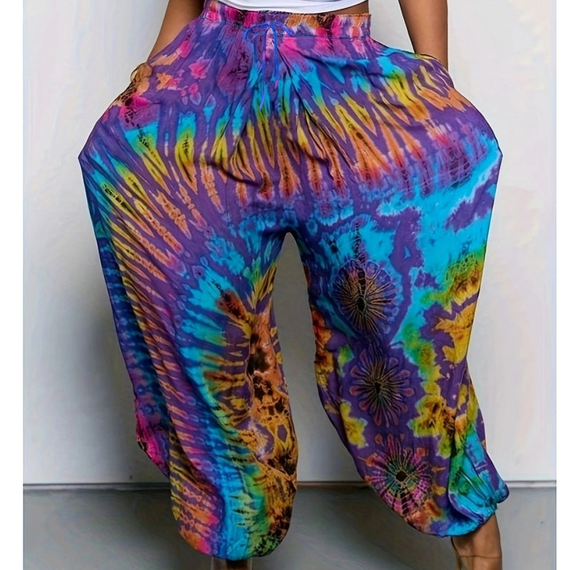 Women's Tie-Dye Harem Pants