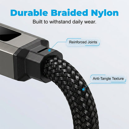 🔥HOT SALE50% OFF🔥4-in-1 Digital Display Keychain Charging Cable