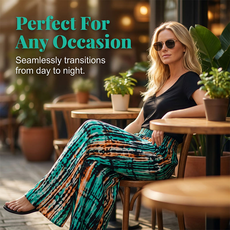 🔥New Arrivals & Special Offers-Women's Smocked High Waist Wide-Leg Pants