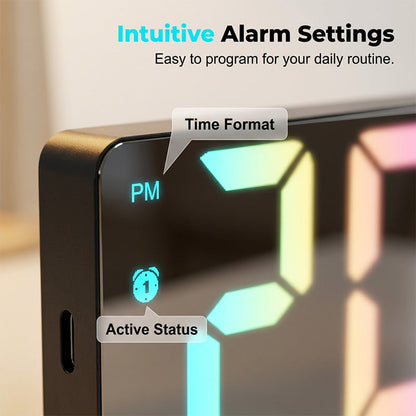 🎉 Last Day Promotion-50% OFF-LED Digital Alarm Clock with Mirror Surface