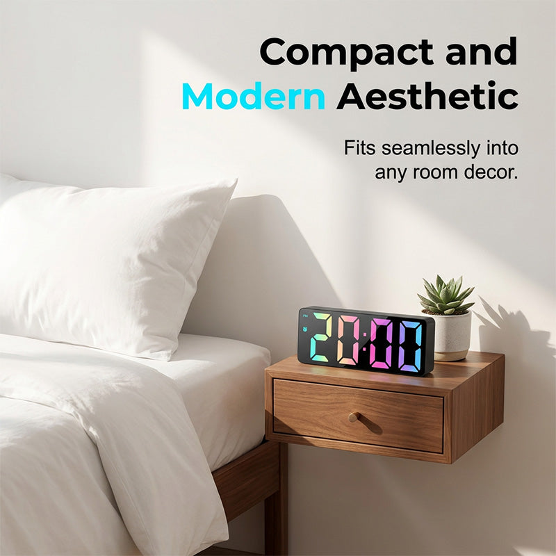 🎉 Last Day Promotion-50% OFF-LED Digital Alarm Clock with Mirror Surface