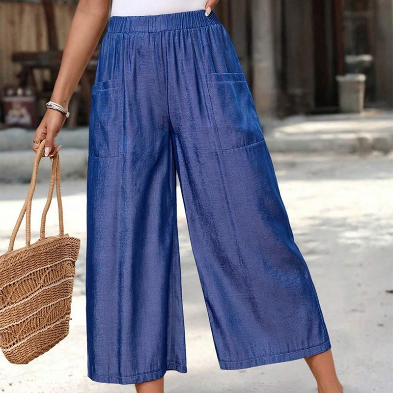 🎉 Last Day Promotion-50% OFF-Women's Summer Wide-Leg Capri Pants