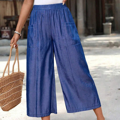 🎉 Last Day Promotion-50% OFF-Women's Summer Wide-Leg Capri Pants