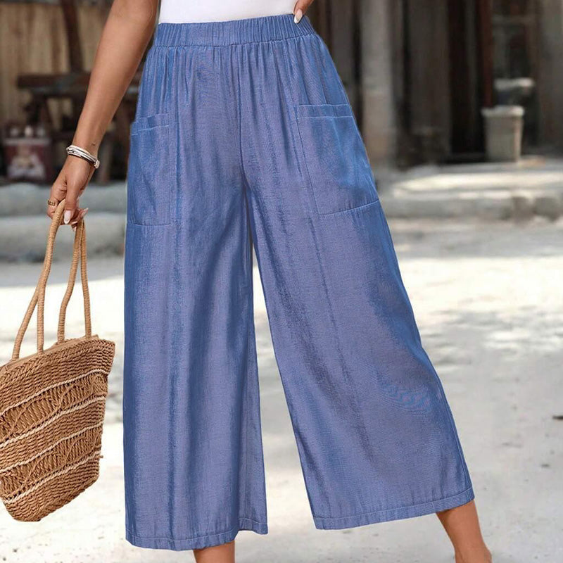 🎉 Last Day Promotion-50% OFF-Women's Summer Wide-Leg Capri Pants