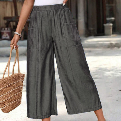 🎉 Last Day Promotion-50% OFF-Women's Summer Wide-Leg Capri Pants