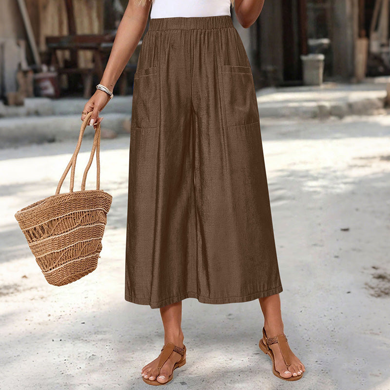 🎉 Last Day Promotion-50% OFF-Women's Summer Wide-Leg Capri Pants