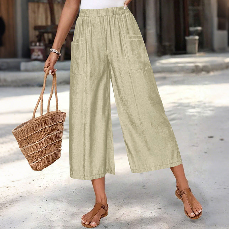 🎉 Last Day Promotion-50% OFF-Women's Summer Wide-Leg Capri Pants
