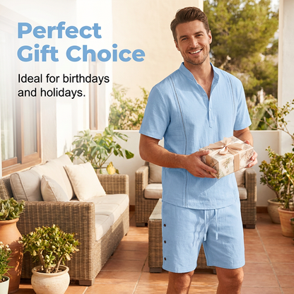 Men's Breathable Casual Two-Piece Set