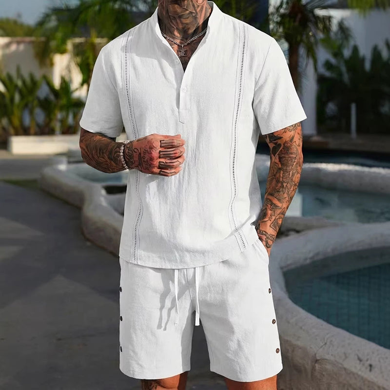 Men's Breathable Casual Two-Piece Set