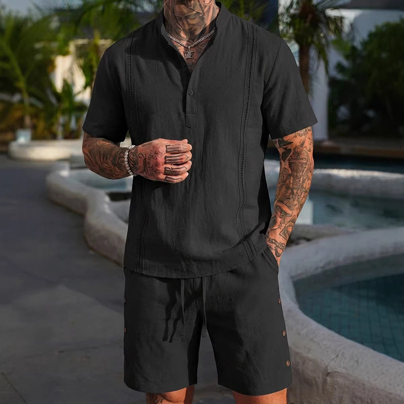 Men's Breathable Casual Two-Piece Set