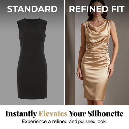 Women's Sleeveless Cowl Neck Midi Dress & Showcasing nobility and luxury