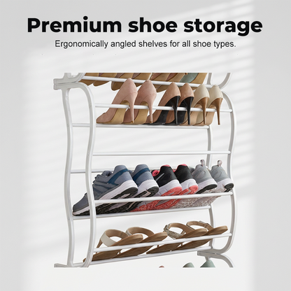 📢📢50% OFF !! ⏰ Over-the-Door Shoe Rack Organizer – 24 pockets & tool-free install – Fits standard doors, holds up to 24 pairs – perfect for entryway or closet 🚪✨
