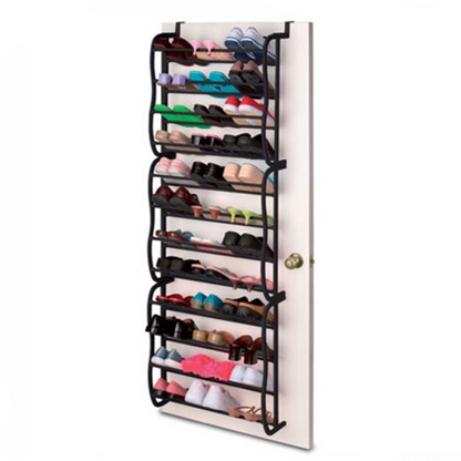 📢📢50% OFF !! ⏰ Over-the-Door Shoe Rack Organizer – 24 pockets & tool-free install – Fits standard doors, holds up to 24 pairs – perfect for entryway or closet 🚪✨