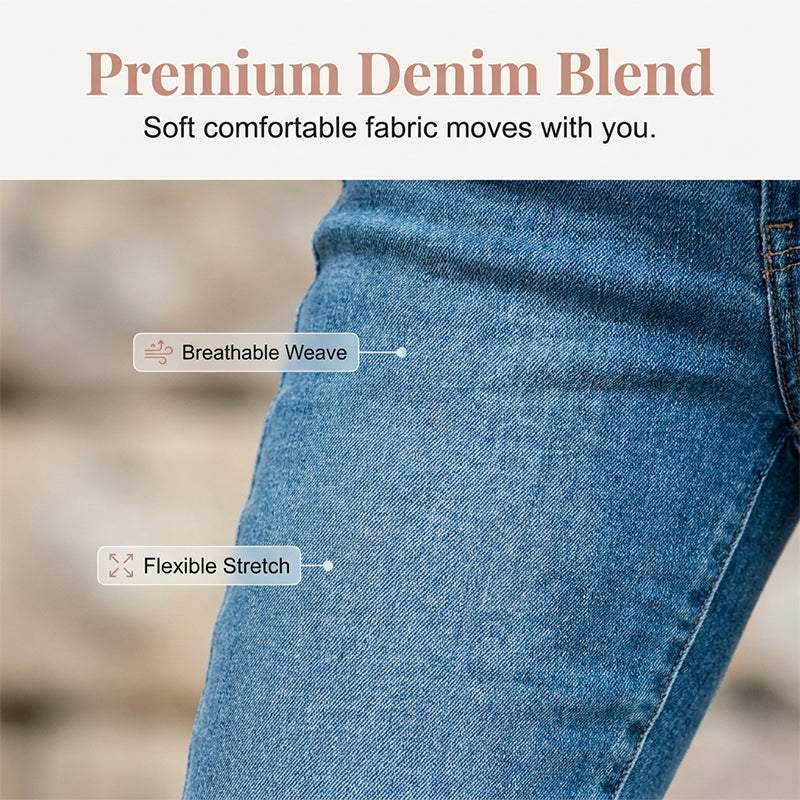 🎁 Hot Sale 50% OFF 🔥Women's Casual High Waist Stretch Capri Jeans